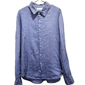 100% Linen  Made in Italy Men’s Long Sleeve Shirt